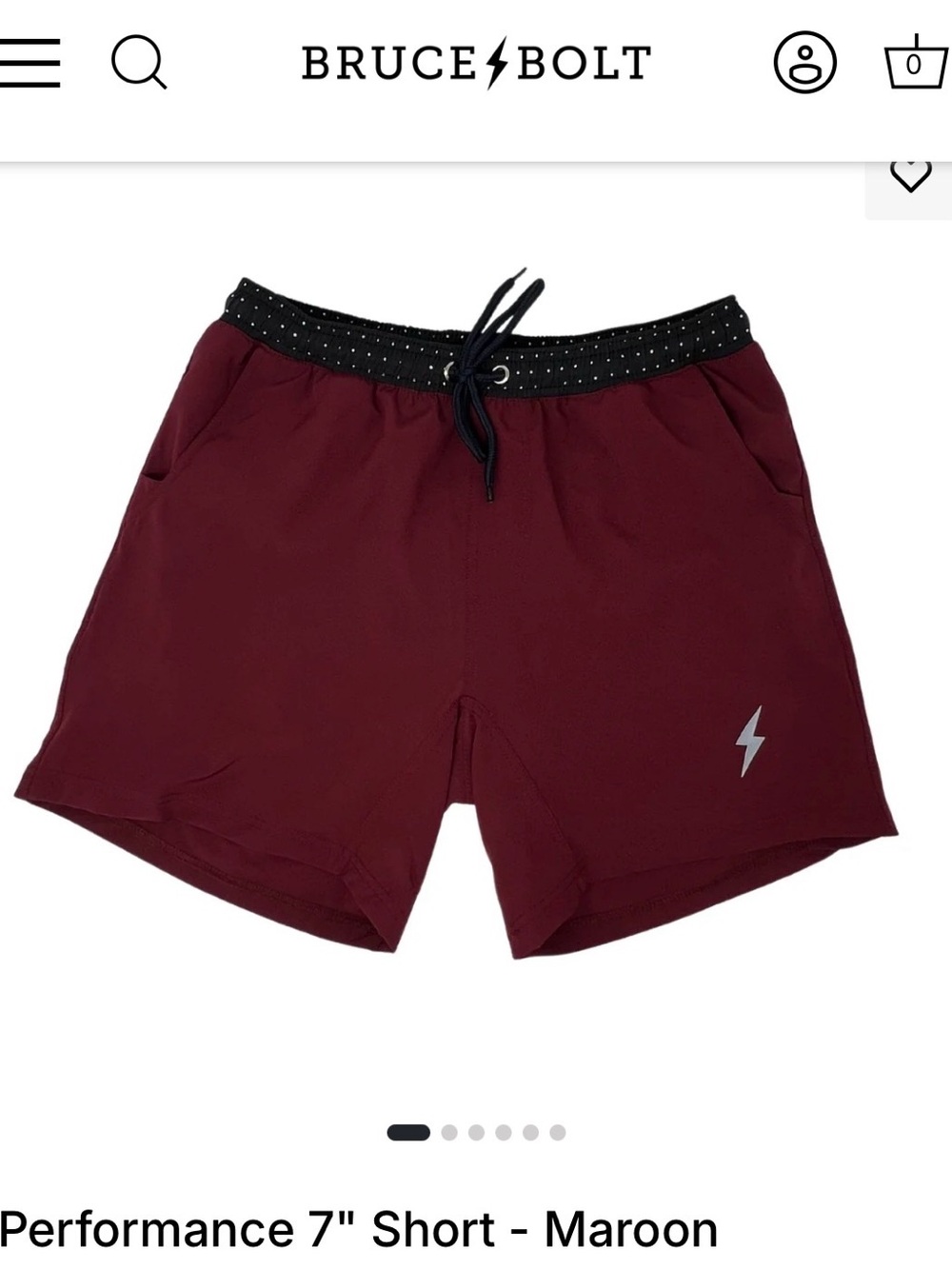 Bruce Bolts Kids' Burgundy Active Drawstring Shorts YL - Picture 1 of 4